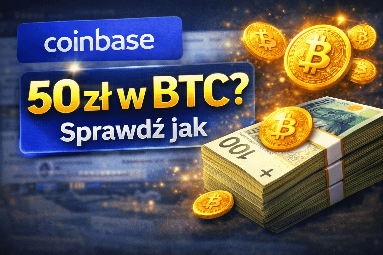 Coinbase – jak odebrać +50 zł w BTC (instrukcja krok po kroku)