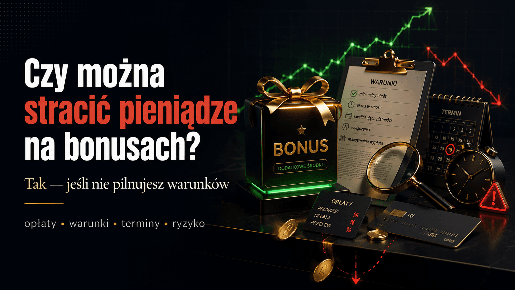 Czy można stracić pieniądze na bonusach? Tak, jeśli nie pilnujesz warunków