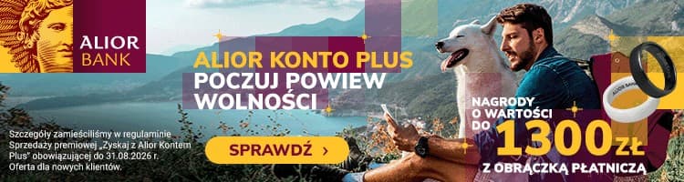 Alior Konto Plus z kodem ZYSKAJ2026 undefined