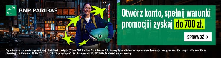 BNP Paribas Konto Otwarte na Ciebie „Podróżnik” undefined