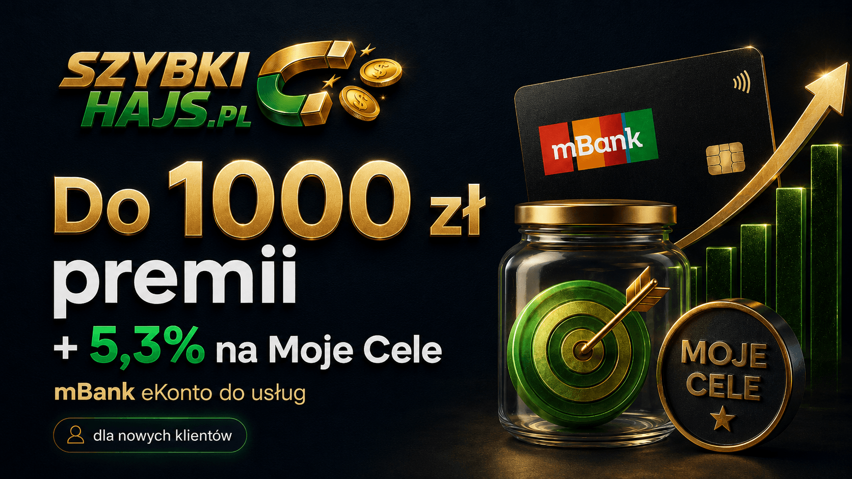 mBank eKonto oszczędnościowe do usług z Moje Cele undefined
