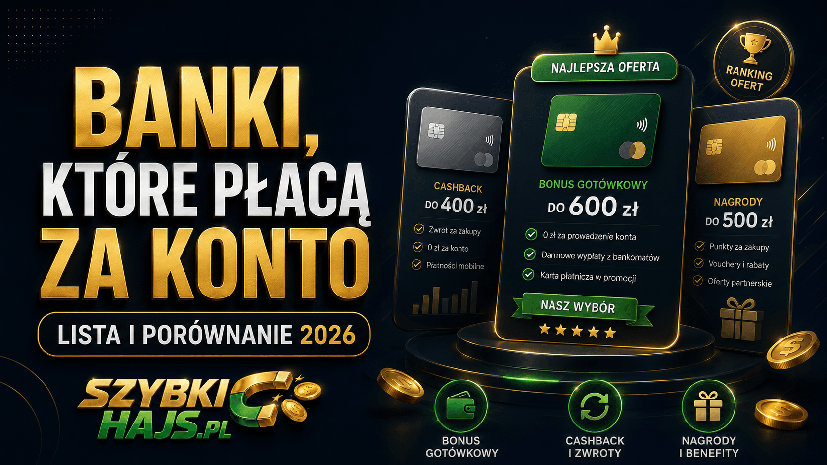 Banki, które płacą za konto – lista i porównanie 2026
