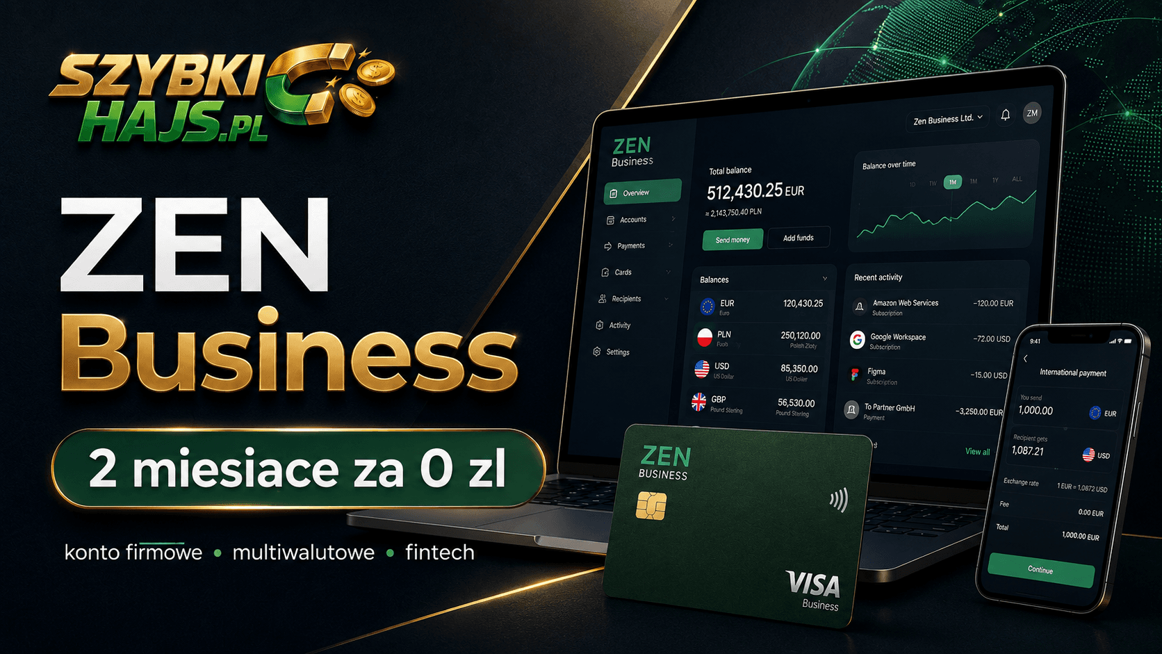 ZEN Business — 2 miesiące za 0 zł — screenshot platformy